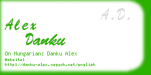 alex danku business card